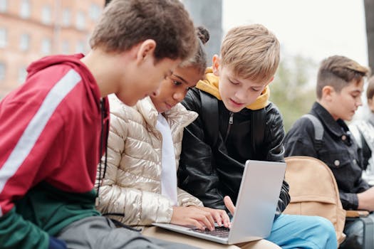 students studying together