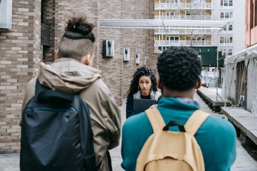 students expressing emotions during a discussion