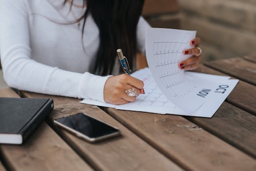 image of a well-organized study schedule