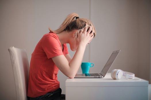 student studying at a desk