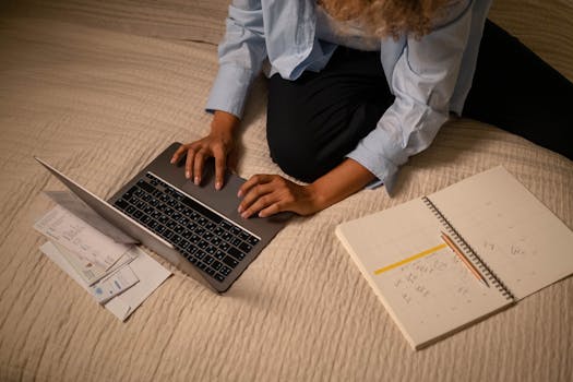 digital calendar on a laptop